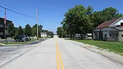 Looking north on Larrick Road in Lees Creek