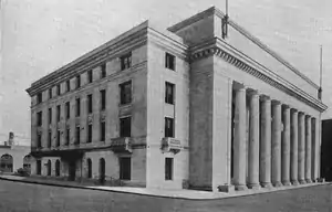 Large building with colonnade