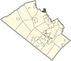 Location of Laurys Station in Lehigh County, Pennsylvania