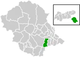 Location within Lienz district