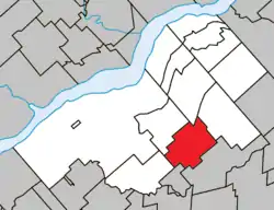 Location within Bécancour RCM