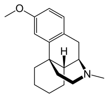 Chemical structure of Levomethorphan.