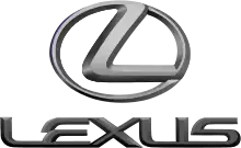 Oval-shaped logo with the letter 'L', above the stylistic Lexus wordmark