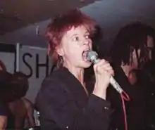 Eve Libertine performing in 1981