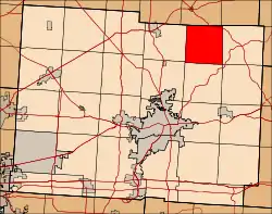 Location in Licking County