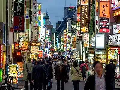 Sakura-Dori at dusk