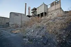 Abandoned cement plant at Lime,circa 2012