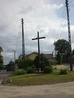 Wayside cross in Linowiec