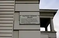 History of the First Baptist Church