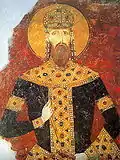 The fresco of King Milutin, Bogorodica Ljeviška.