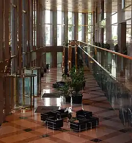 The lobby in 2010 prior to renovation