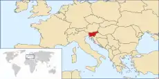 Location of Slovenia