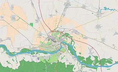 Jugovićevo is located in Novi Sad