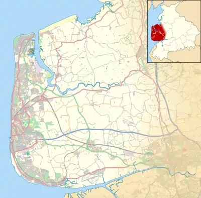 Weeton-with-Preese is located in the Fylde