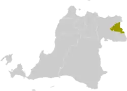 Location within Banten