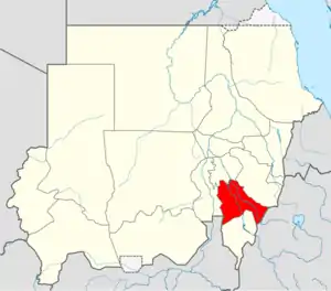 Dinder is located in Sudan