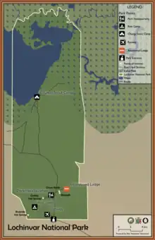 Lochinvar National Park Map