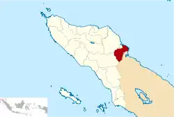 Location within Aceh