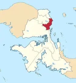 Location in West Papua