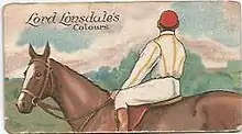 Lord Lonsdale's racing colours by E & W Anstie 1922