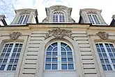 Ornamented openings on one of the two north façades.