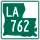 Louisiana Highway 762 marker