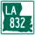 Louisiana Highway 832 marker