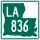 Louisiana Highway 836 marker