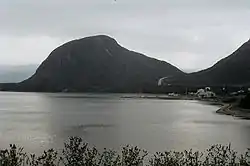 Lark Harbour (showing promontory in Blow Me Down Provincial Park)