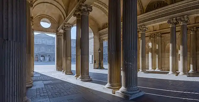 Covered passageway or guichet of the Pavillon Sully