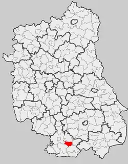 Location within the county and voivodeship