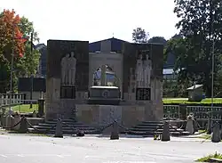 Memorial to the people murdered in 1944 by SS Galizien