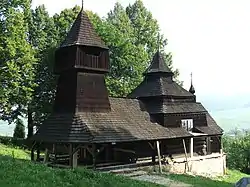 Wooden Greek-Catholic church of Saints Cosmo and Damian (Chrám sv. Kozmu a Damiána)