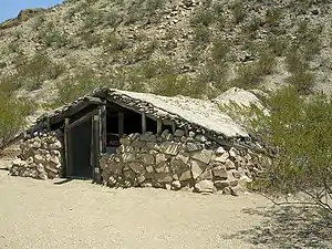 A jacal in Big Bend National Park.