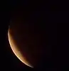 Eclipse observed from Sasolburg, South Africa - around 2:55 UTC. Lunar north is right.