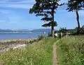 The coastal path before it was improved to a cycle path