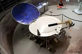 Top view of Lunokhod 1 model