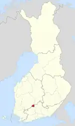 Location of Luopioinen in Finland