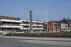 View of the government building for Lyngdal municipality