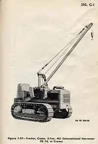 G132 M3 tractor crane on IH TD-14