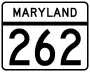 Maryland Route 262 marker