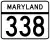 Maryland Route 338 marker