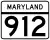 Maryland Route 912 marker