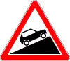 Steep hill upwards