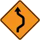 Single reverse curve