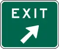 Exit sign