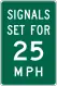 Traffic signal speed