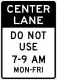 Reversible lane control (post-mounted)