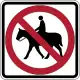 No equestrians