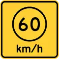 Speed advisory metric